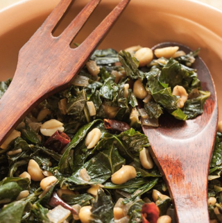 Collard greens with peanutsTwitter